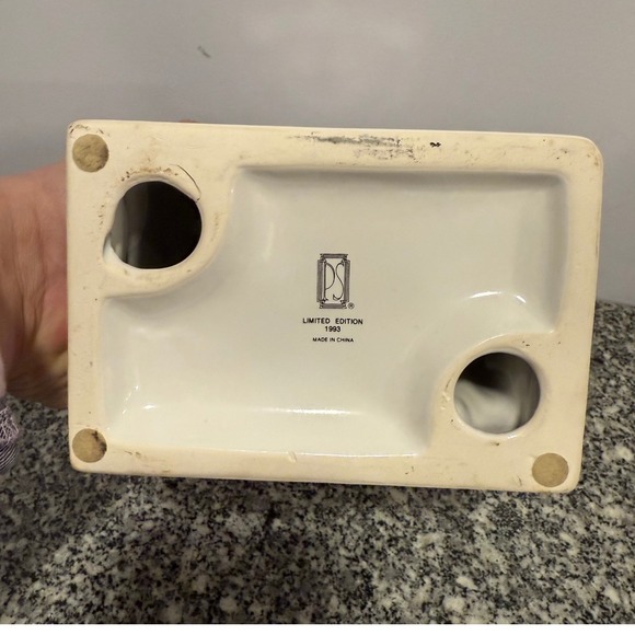 PAUL SEBASTIAN Limited Edition 1991 Porcelain Mantel Clock - Picture 3 of 6